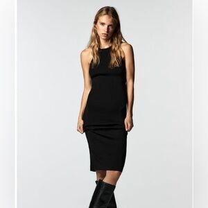 Zara Knit Halter Dress Size M